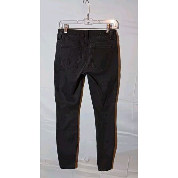 Cabi Jeans Women's Blue Floral Print Skinny Stretch Denim Mid Rise Size 2 - Picture 4 of 13